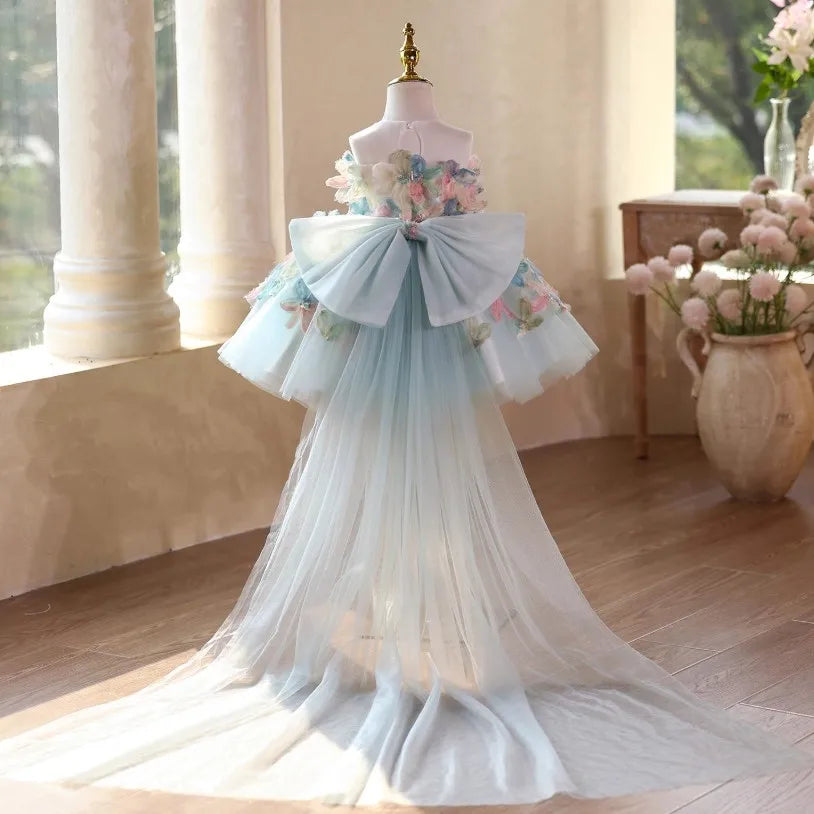 Pastel Bloom Butterfly Princess Dress