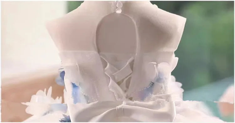 Bluebell Whisper High-Low Gown