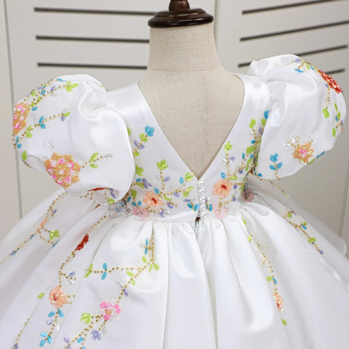 Rainbow Blossom Princess Gown