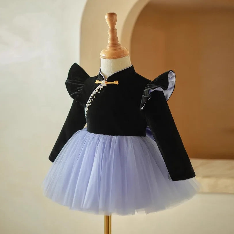 Midnight Pearl Sky Tutu Dress