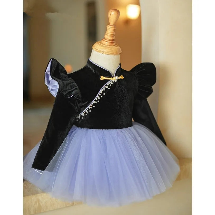 Midnight Pearl Sky Tutu Dress