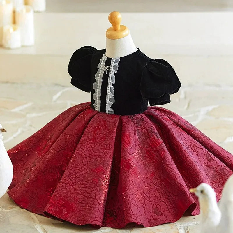 Crimson Noir Vintage Princess Dress