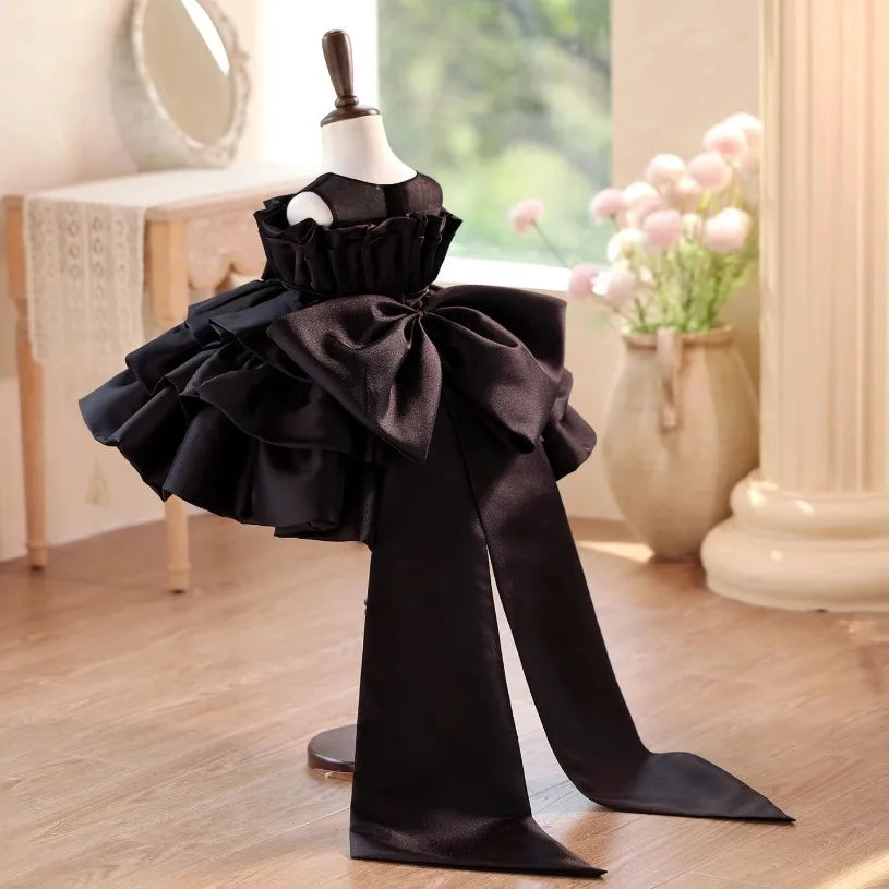 Midnight Ruffle Gala Dress