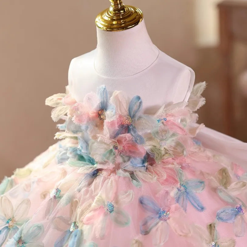 Pastel Bloom Butterfly Princess Dress