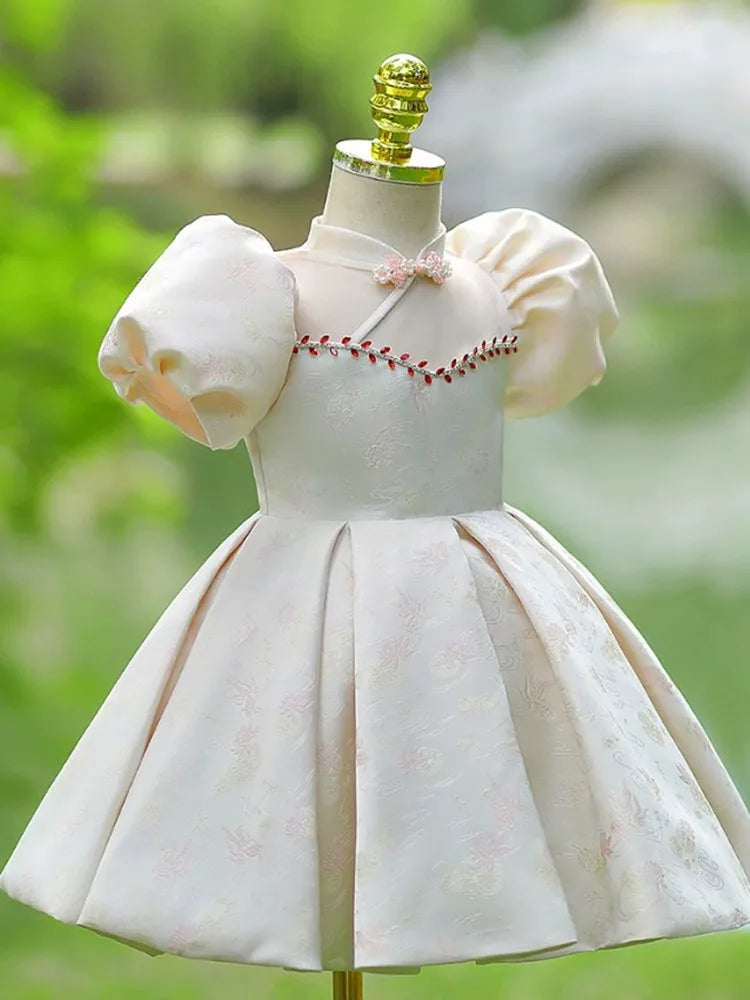 Ivory Pearl Blossom Dress