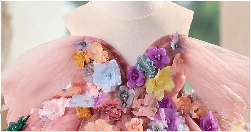 Rainbow Meadow High-Low Tutu Gown