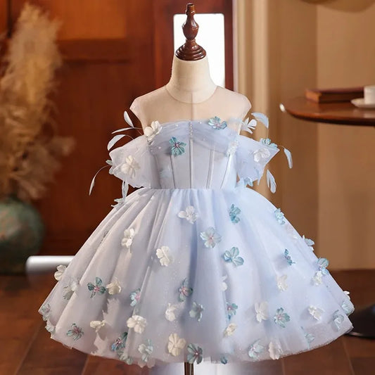 Sky Blue Butterfly Breeze Dress