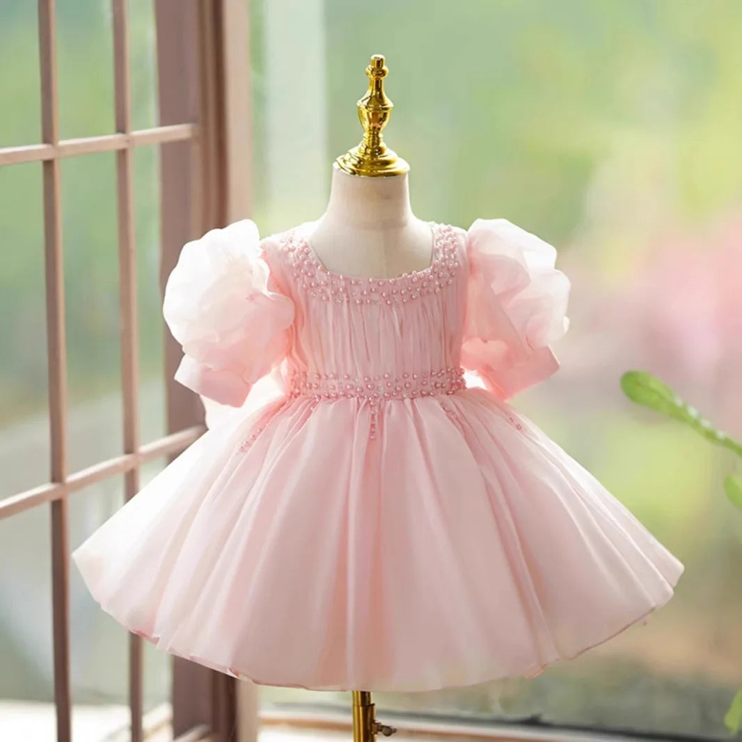 Blushing Pearl Tulle Dress