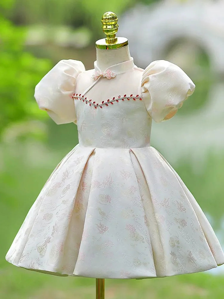 Ivory Pearl Blossom Dress