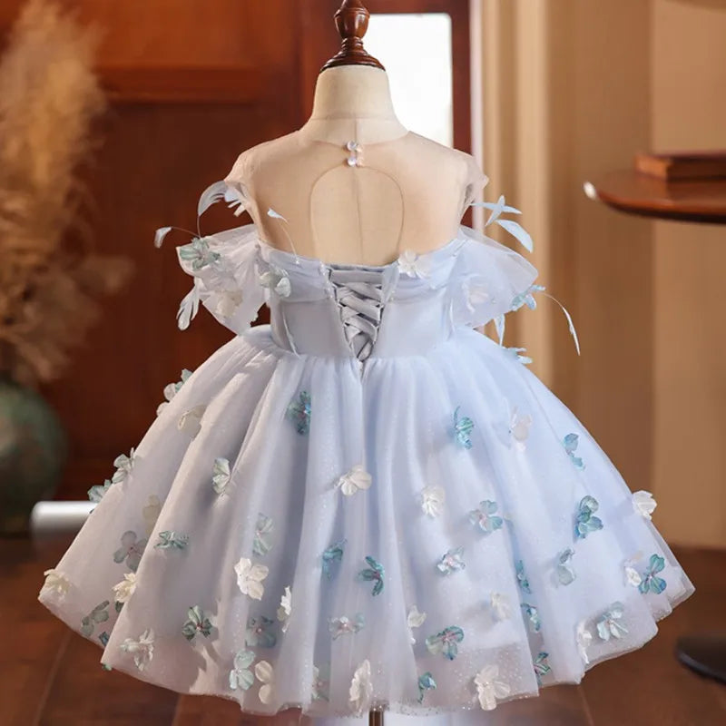Sky Blue Butterfly Breeze Dress