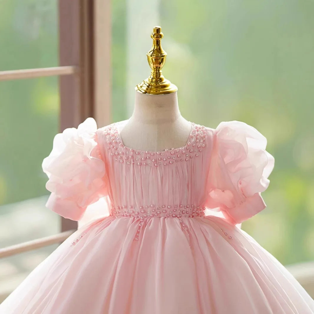 Blushing Pearl Tulle Dress