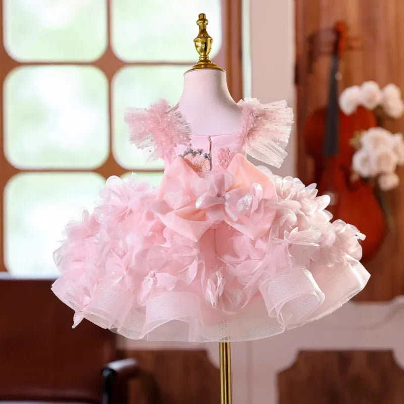 Pink Whisper Petal Tutu Dress