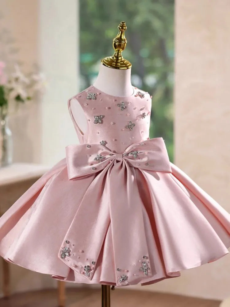 Blush Butterfly Bow Dress