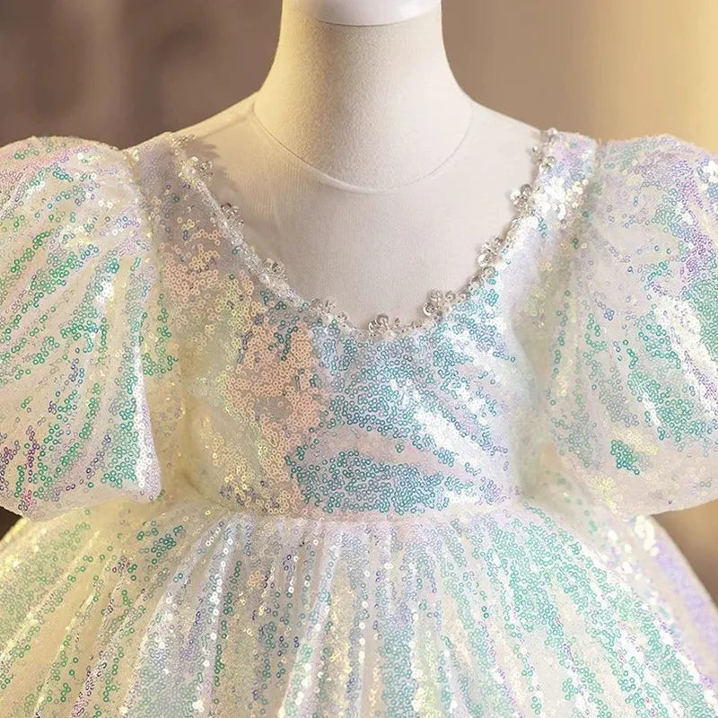 Iridescent Aurora Sequin Dress