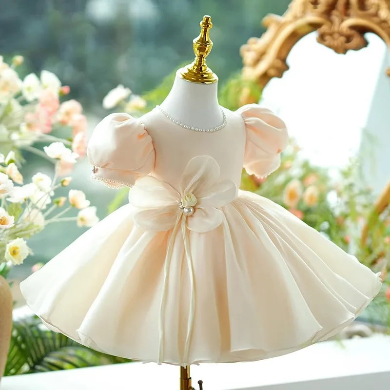 Champagne Blossom Party Dress
