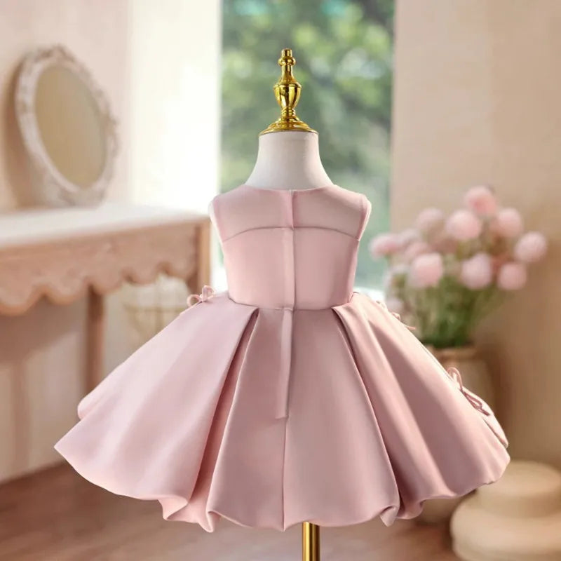 Blush Ribbon Twirl Dress