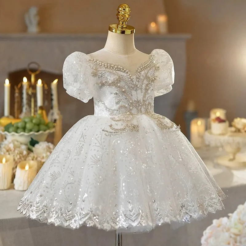 Moonlit Snowflake Ball Gown