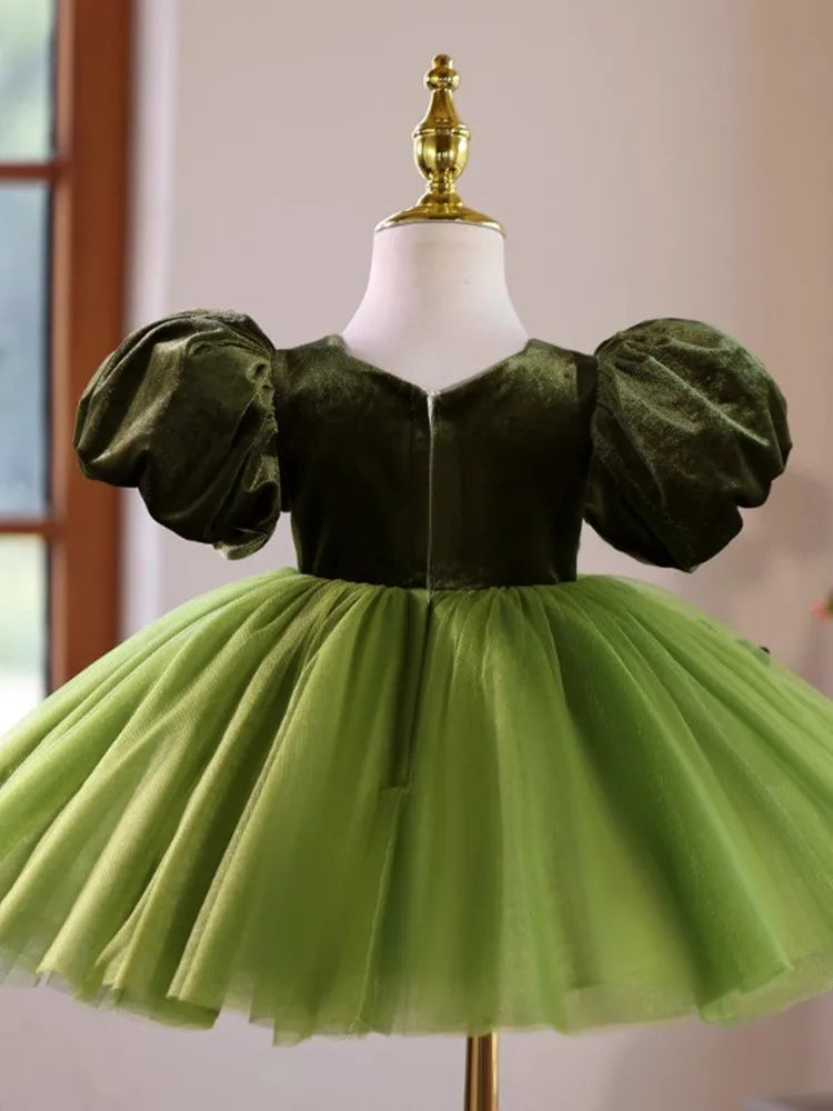 Emerald Butterfly Tutu Dress