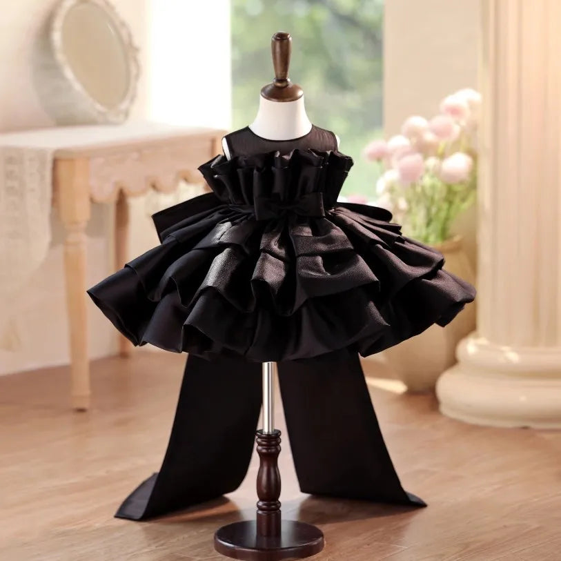 Midnight Ruffle Gala Dress