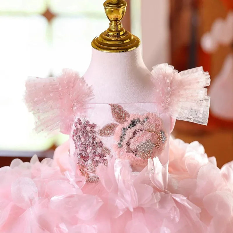 Pink Whisper Petal Tutu Dress