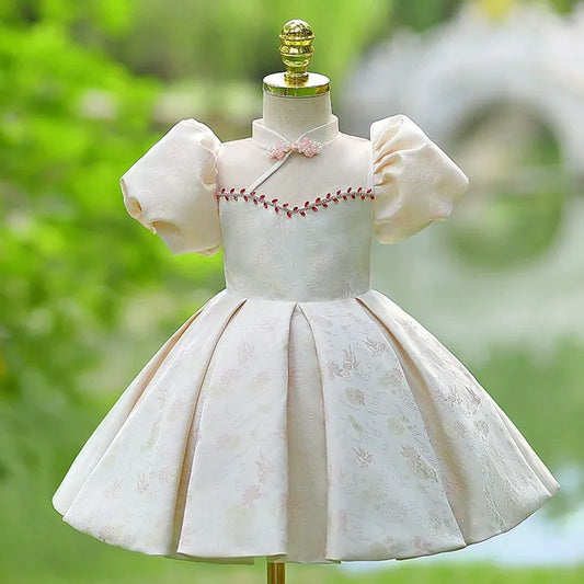 Ivory Pearl Blossom Dress