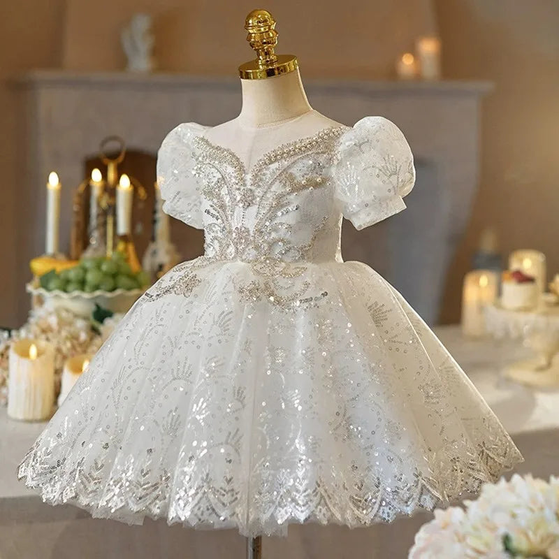 Moonlit Snowflake Ball Gown