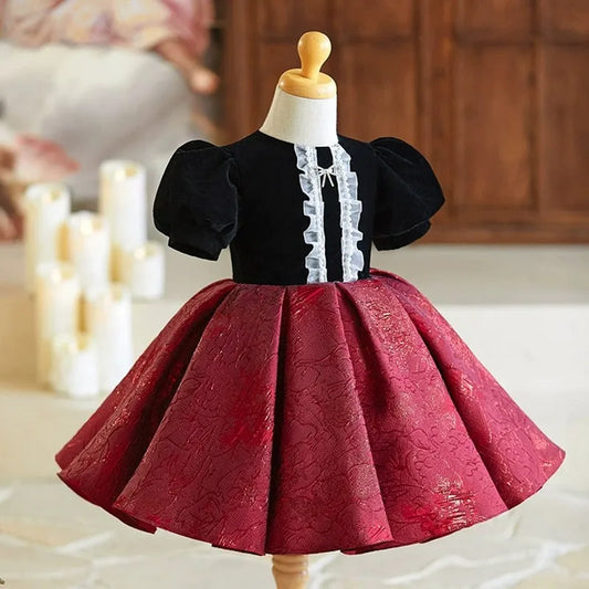 Crimson Noir Vintage Princess Dress
