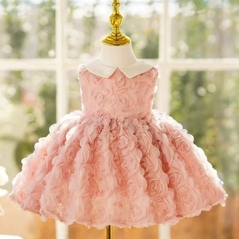 Pastel Rose Bouquet Princess Dress