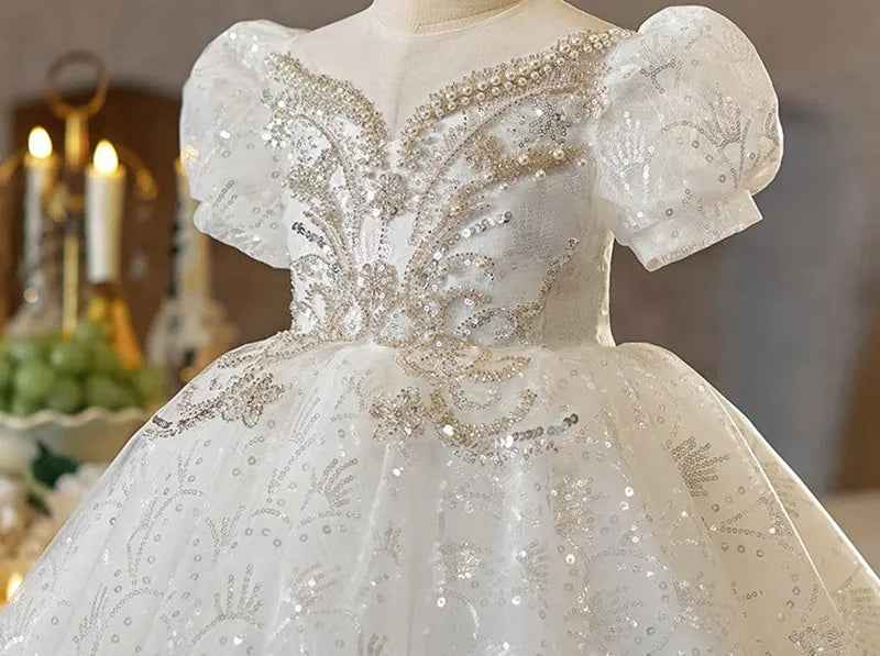 Moonlit Snowflake Ball Gown