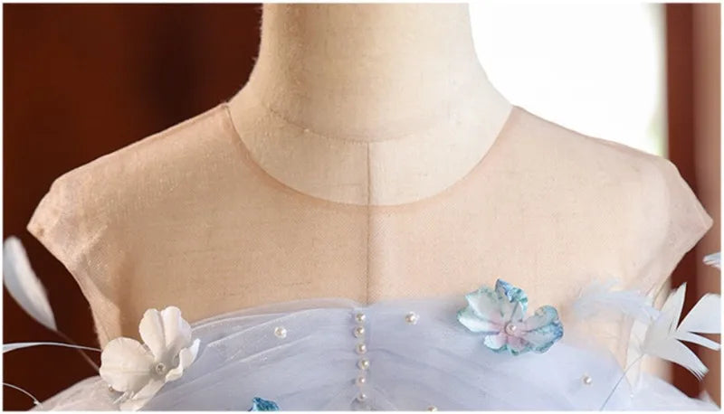 Sky Blue Butterfly Breeze Dress