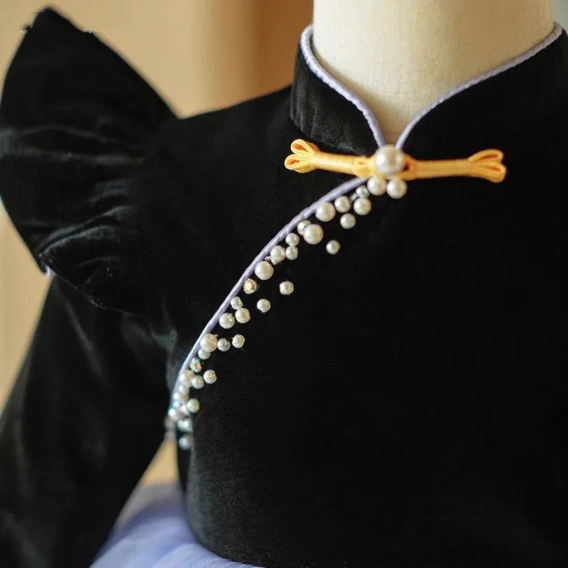 Midnight Pearl Sky Tutu Dress