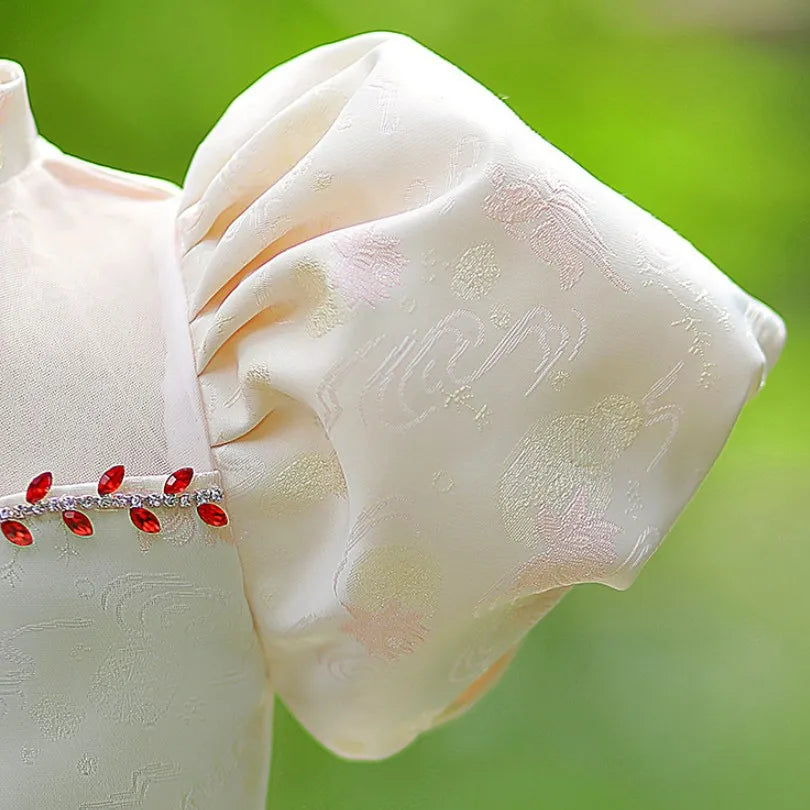 Ivory Pearl Blossom Dress