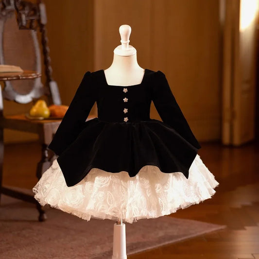 Midnight Lace Princess Dress