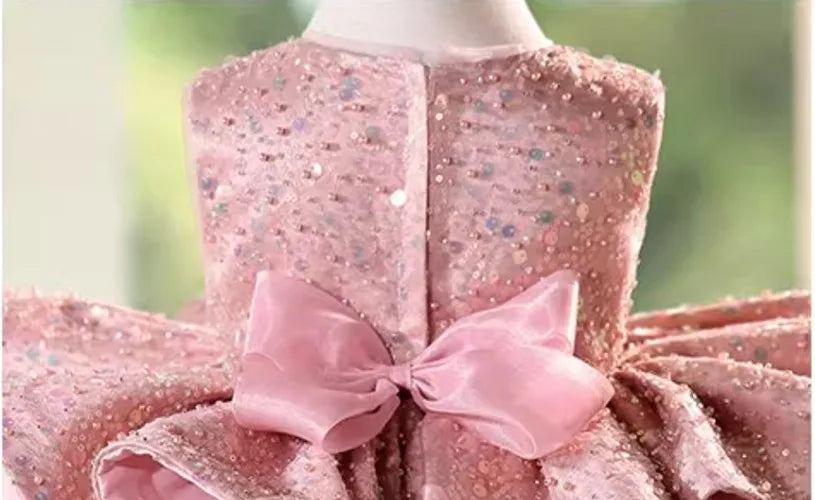 Blushing Bow Peplum Princess Dress