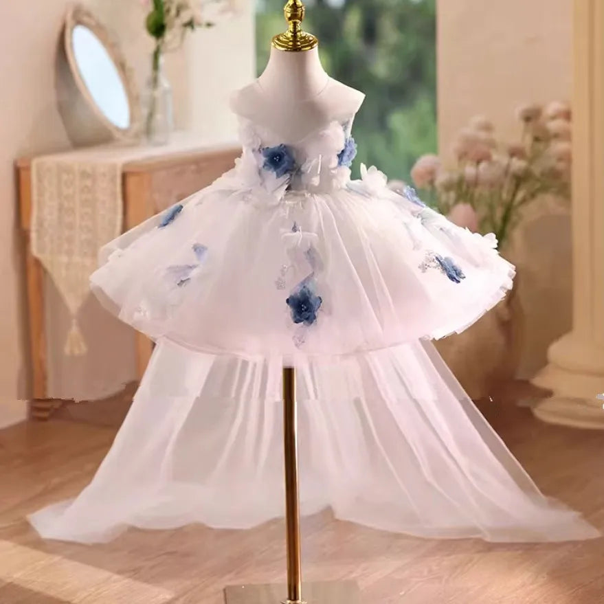 Bluebell Whisper High-Low Gown