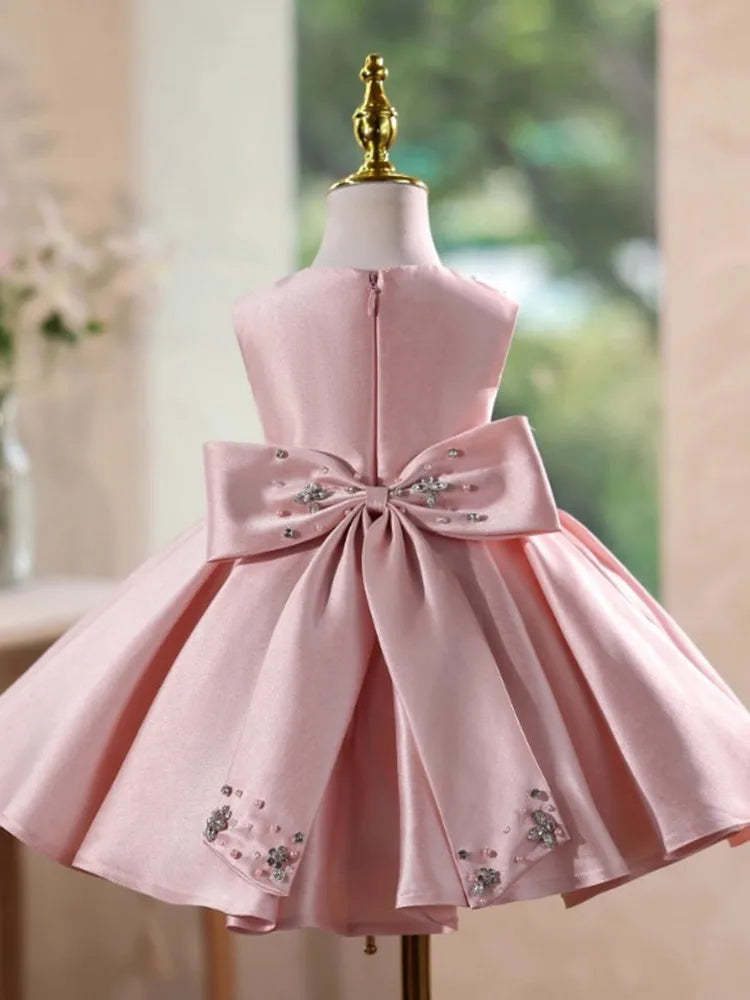 Blush Butterfly Bow Dress