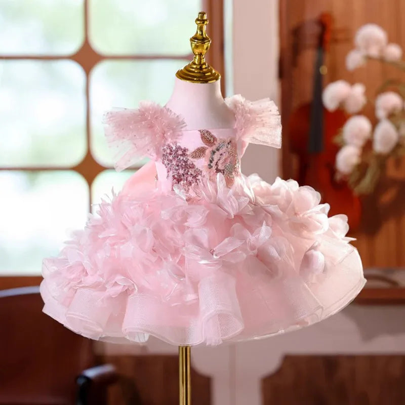 Pink Whisper Petal Tutu Dress