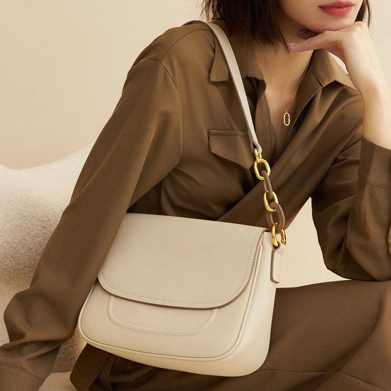 Leather Saddle Bag