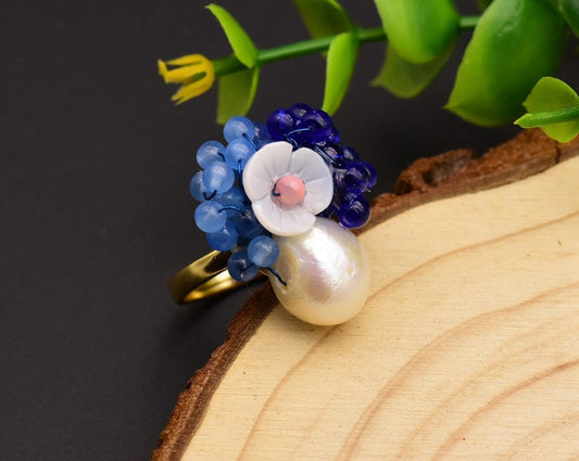Handmade Natural Pearl Ring